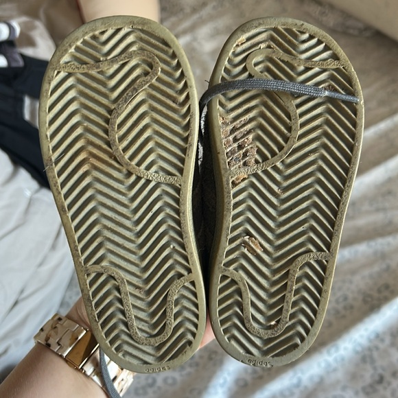 Kids Gray Adidas Sneakers - 7 - Picture 3 of 4